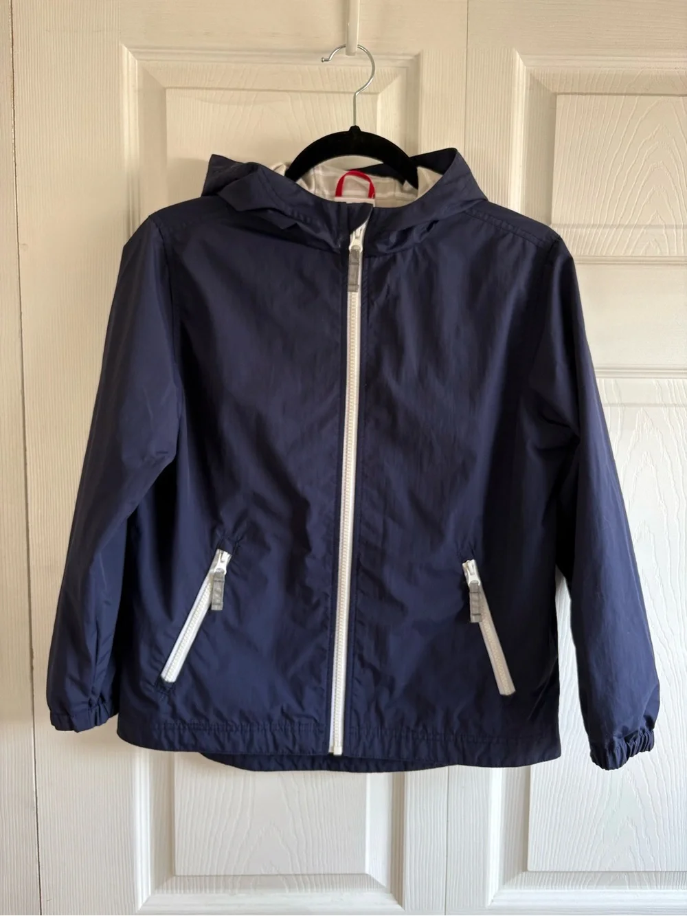 Hanna Andersson Wind at Your Back Anorak Jacket Navy Blue 140 US 10 Windbreaker